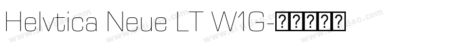 Helvtica Neue LT W1G字体转换